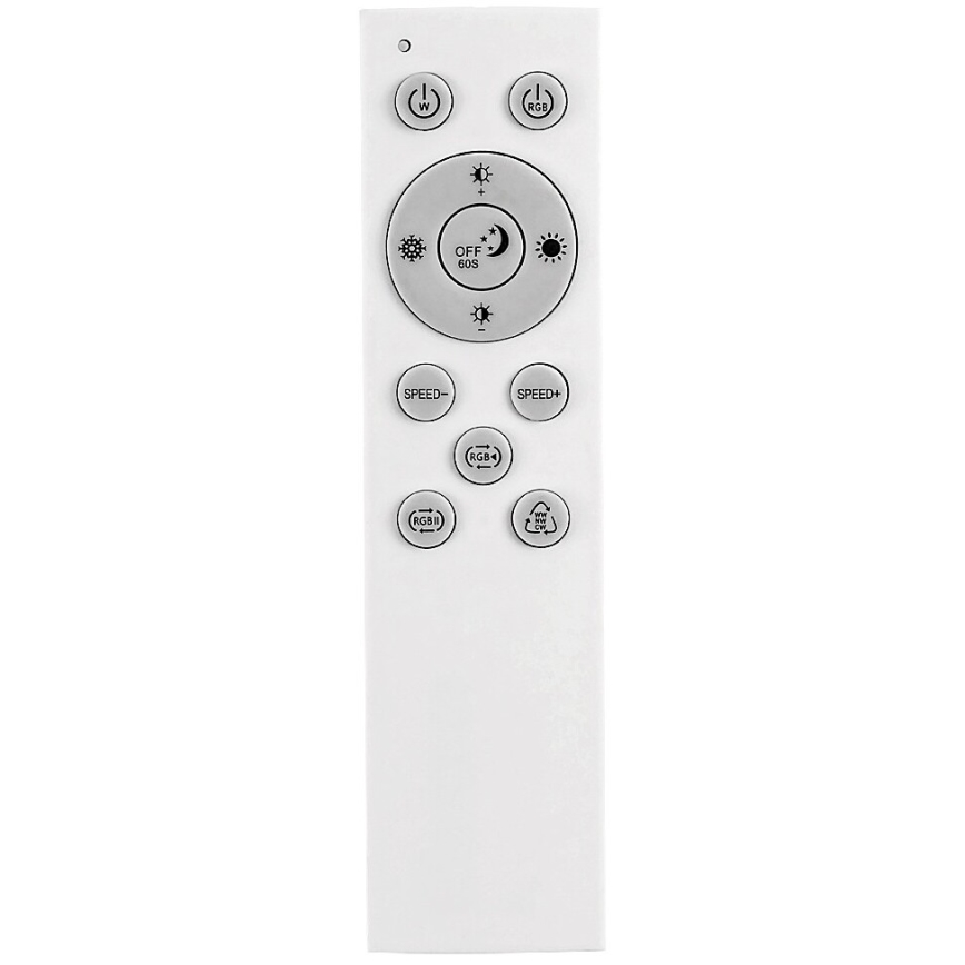 Rabalux - Dimmbare LED-RGB-Deckenleuchte LED/18W/230V 3000-6500K 30x30 cm + Fernbedienung