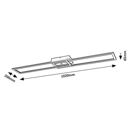 Rabalux - Dimmbare LED-Deckenleuchte LED/38W/230V 3000-6500K + Fernbedienung