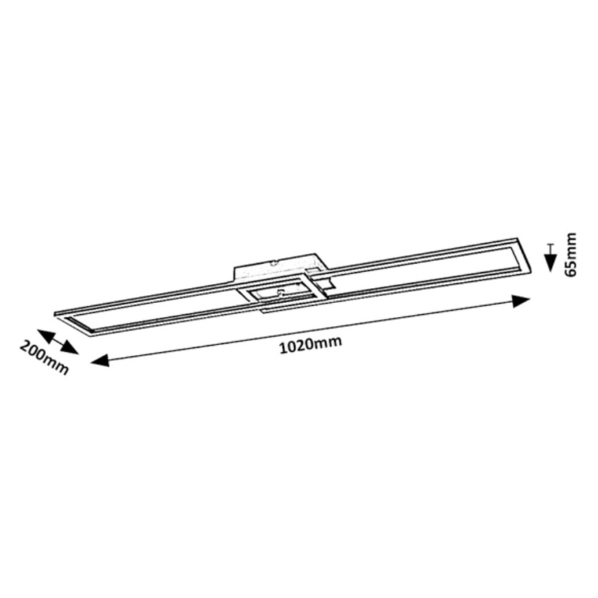 Rabalux - Dimmbare LED-Deckenleuchte LED/38W/230V 3000-6500K + Fernbedienung