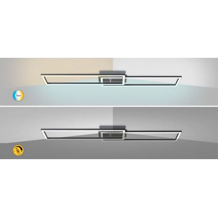 Rabalux - Dimmbare LED-Deckenleuchte LED/38W/230V 3000-6500K Wi-Fi Tuya + Fernbedienung 20x102 cm