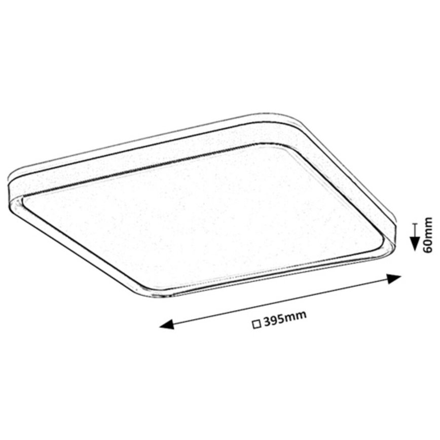 Rabalux - LED Deckenleuchte LED/26W/230V 3000K 39,5x39,5 cm