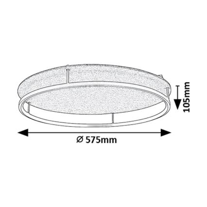 Rabalux - LED-Deckenleuchte LED/40W/230V 3000/4000K