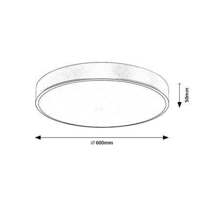 Rabalux - Dimmbare LED-Deckenleuchte LED/60W/230V 3000-6000K + Fernbedienung