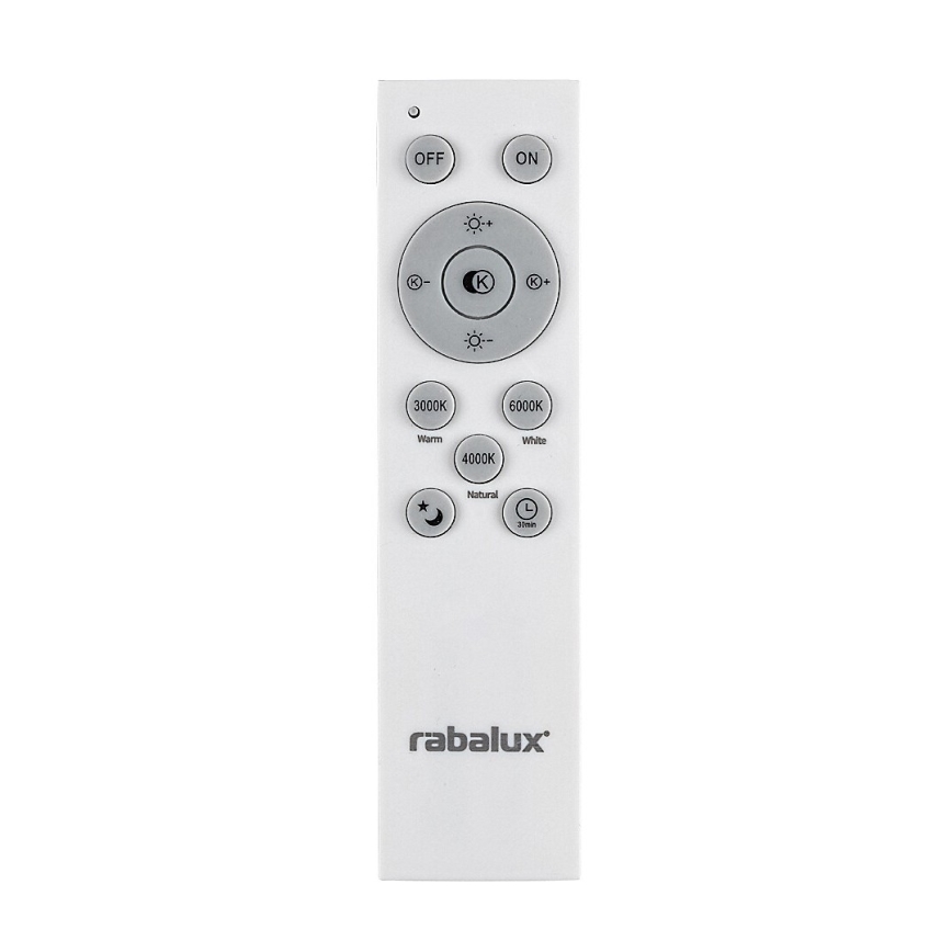Rabalux - Dimmbare LED-Hängeleuchte an Schnur LED/60W/230V 3000-6000K schwarz + Fernbedienung
