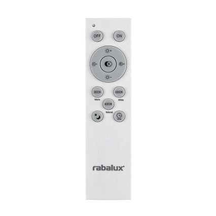 Rabalux - Dimmbare LED-Hängeleuchte an Schnur LED/60W/230V silbern 3000-6000K + Fernbedienung