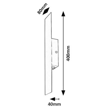 Rabalux - LED-Wandleuchte LED/6W/230V 3000K schwarz