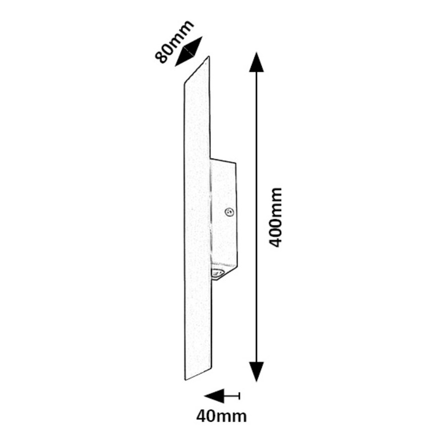 Rabalux - LED-Wandleuchte LED/6W/230V 3000K schwarz