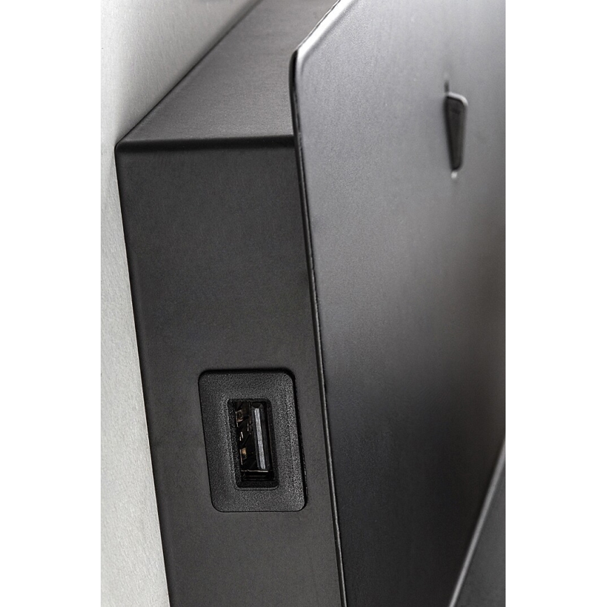 Rabalux - LED-Wandleuchte mit Ablage und USB-Anschluss LED/6W/230V 3000K