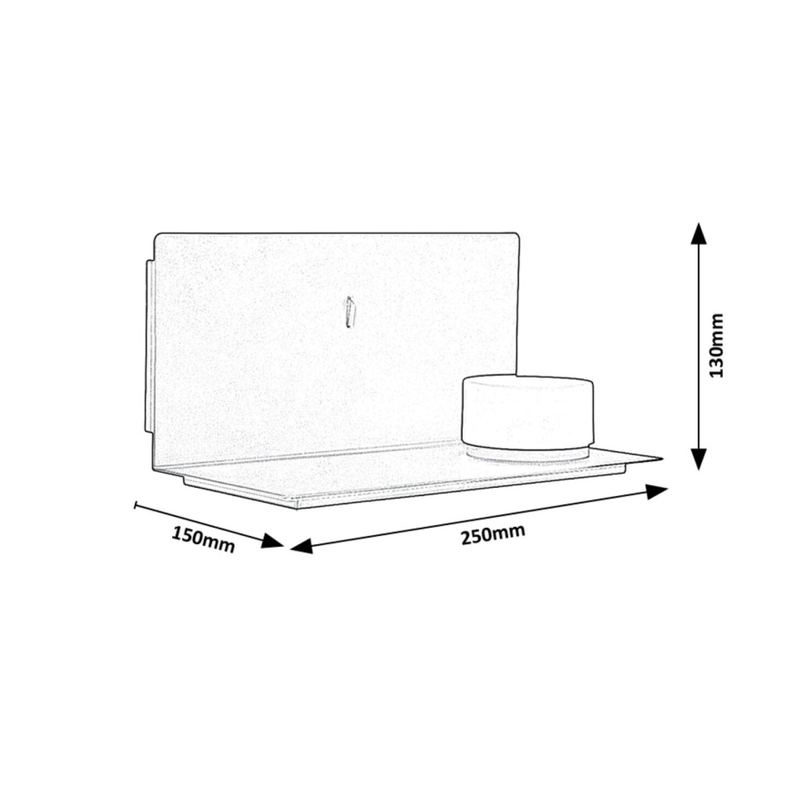 Rabalux - LED-Wandleuchte mit Ablage und USB-Anschluss LED/6W/230V 3000K
