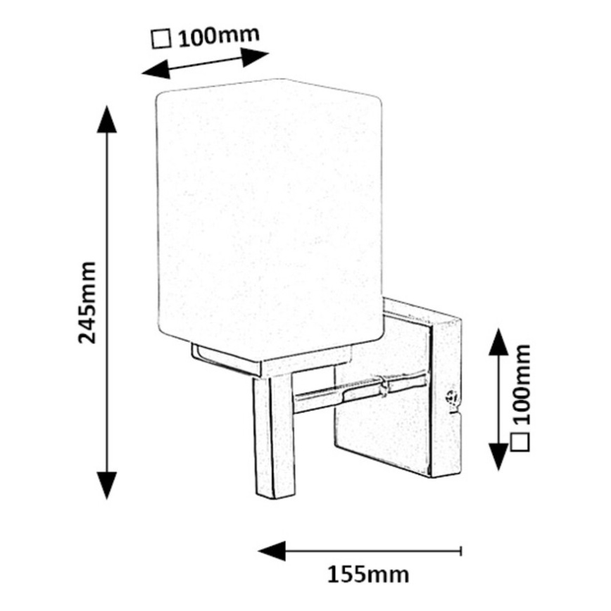 Rabalux - Badezimmer-Wandleuchte 1xE14/10W/230V IP44 glänzendes Chrom