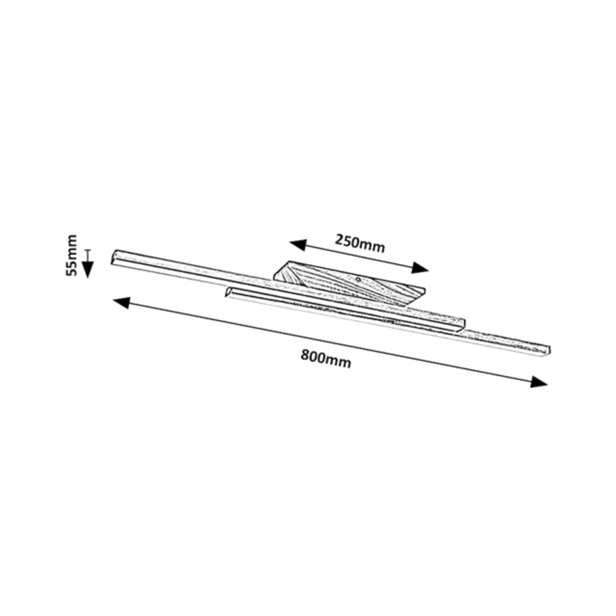 Rabalux - LED-Deckenleuchte LED/21W/230V 4000K Buche