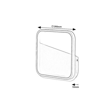 Rabalux - LED-Wandleuchte LED/13W/230V 4000K schwarz