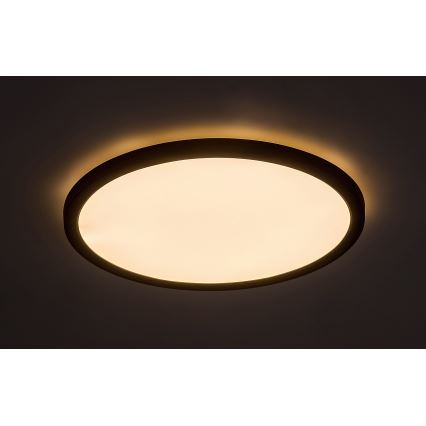 Rabalux - LED Deckenleuchte LED/36W/230V 3000/4000/6000K Ø 40 cm schwarz
