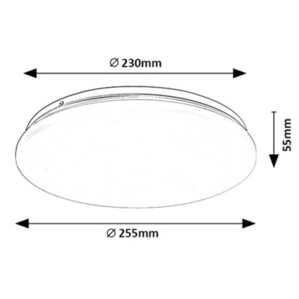 Rabalux - LED-Deckenleuchte LED/12W/230V 3000K 25 cm