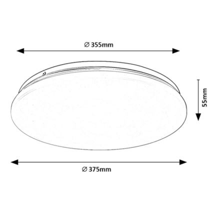 Rabalux - LED-Deckenleuchte LED/24W/230V 3000K 37 cm