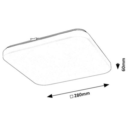 Rabalux - LED-Deckenleuchte LED/12W/230V 3000K 28x28 cm