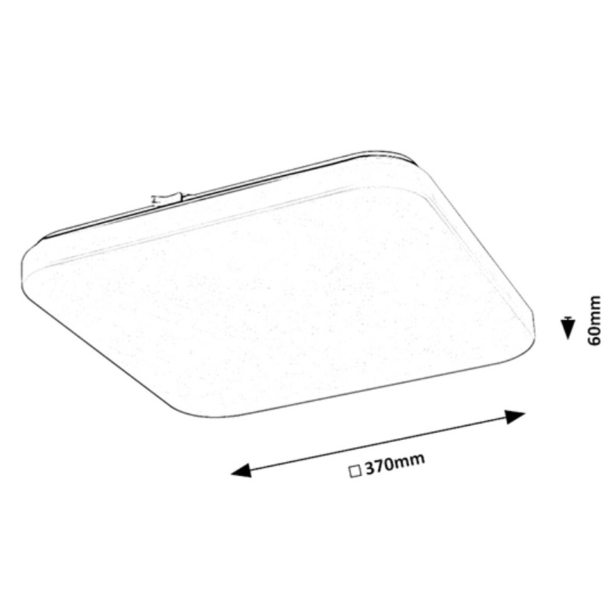 Rabalux - LED-Deckenleuchte LED/24W/230V 3000K 37x37 cm