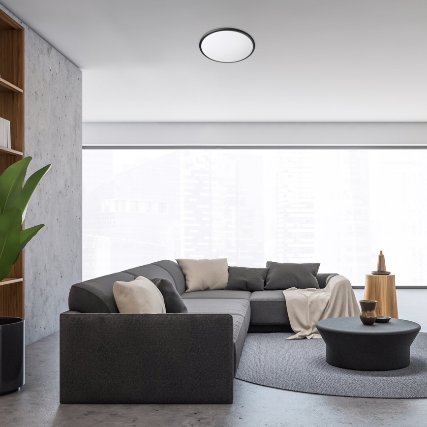 Rabalux - LED Deckenleuchte LED/24W/230V 3000K Schwarz 38 cm