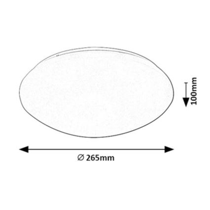 Rabalux - LED Deckenleuchte mit Sensor LED/12W/230V IP44 4000K Ø 26,5 cm