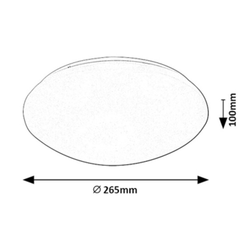 Rabalux - LED Deckenleuchte mit Sensor LED/12W/230V IP44 4000K Ø 26,5 cm