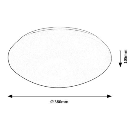 Rabalux - LED-Deckenleuchte mit einem Sensor LED/24W/230V IP44 4000K