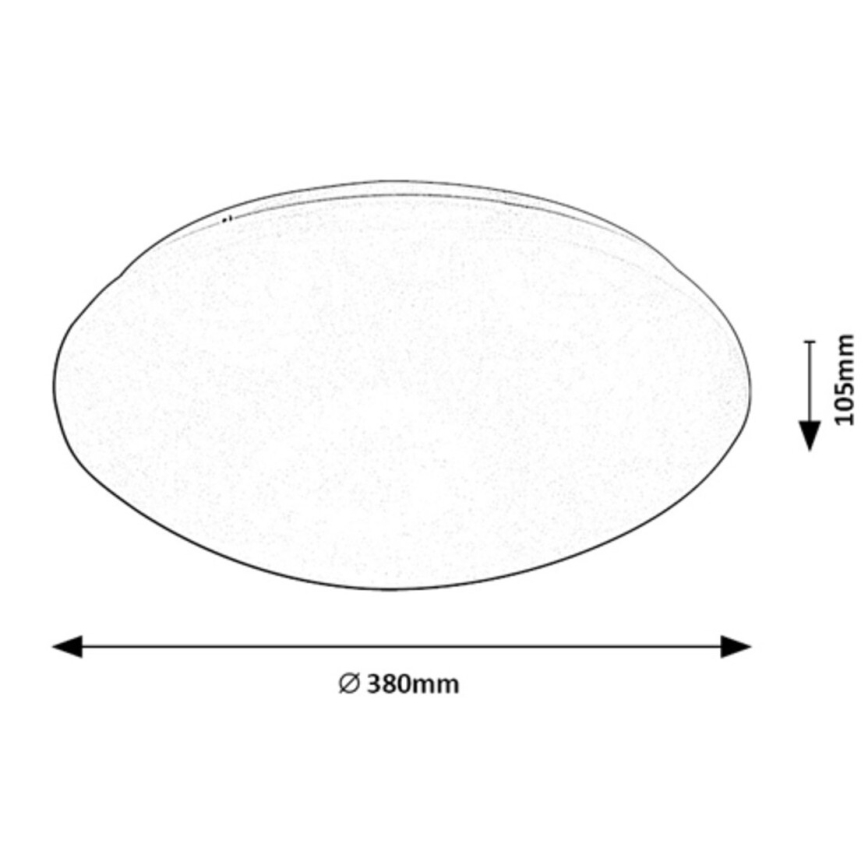 Rabalux - LED-Deckenleuchte mit einem Sensor LED/24W/230V IP44 4000K