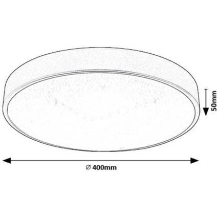 Rabalux - LED-Deckenleuchte LED/24W/230V 4000K d 40 cm