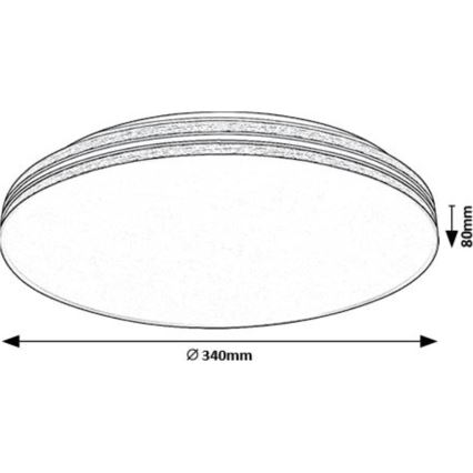 Rabalux - LED-Deckenleuchte LED/18W/230V 4000K d 34 cm