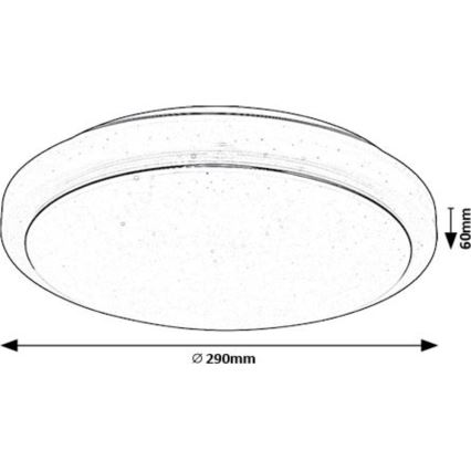 Rabalux - LED-Deckenleuchte LED/12W/230V 3000K d 29 cm