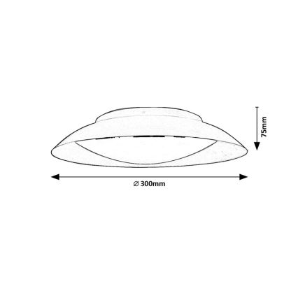 Rabalux - LED-Deckenleuchte LED/20W/230V 3000K d 30 cm