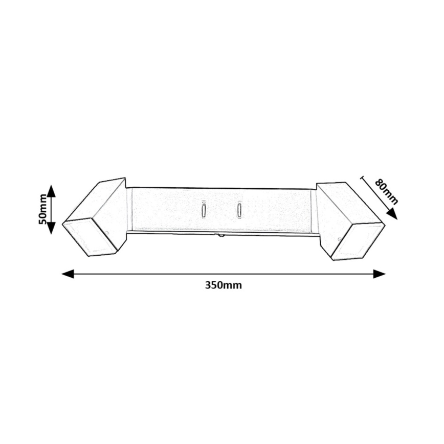 Rabalux - LED-Wandleuchte 2xLED/4W/230V 3000K