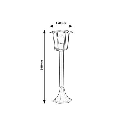 Rabalux - Außenlampe 1xE27/15W/230V IP44