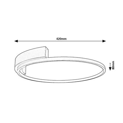 Rabalux - LED-Deckenleuchte LED/23W/230V