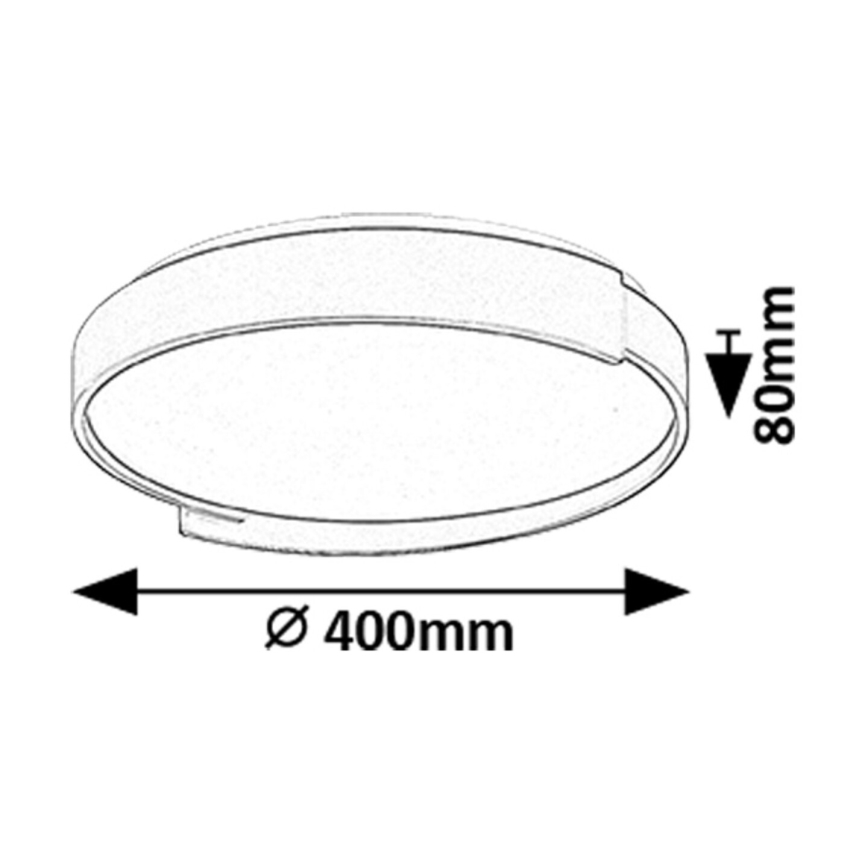Rabalux - Dimmbare LED-Deckenleuchte LED/24W/230V 3000-6500K + Fernbedienung