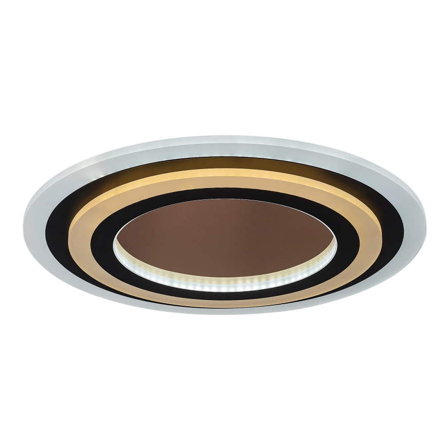 Rabalux - Dimmbare LED-Deckenleuchte LED/56W/230V 3000/4000/6000K matt Chrom/schwarz + Fernbedienung