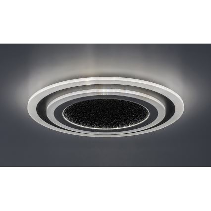 Rabalux - Dimmbare LED-Deckenleuchte LED/56W/230V 3000/4000/6000K schwarz + Fernbedienung