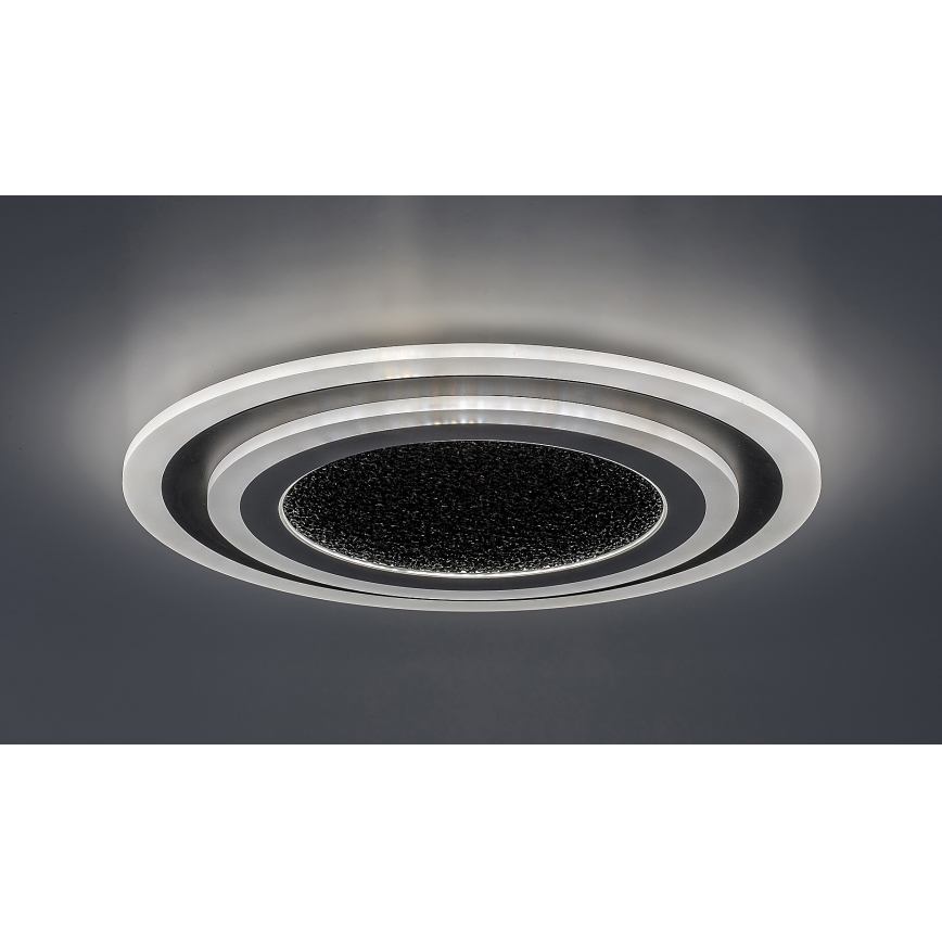 Rabalux - Dimmbare LED-Deckenleuchte LED/56W/230V 3000/4000/6000K schwarz + Fernbedienung