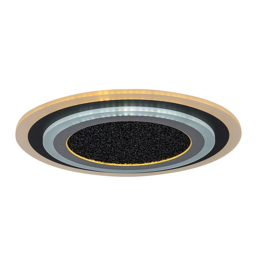 Rabalux - Dimmbare LED-Deckenleuchte LED/56W/230V 3000/4000/6000K schwarz + Fernbedienung