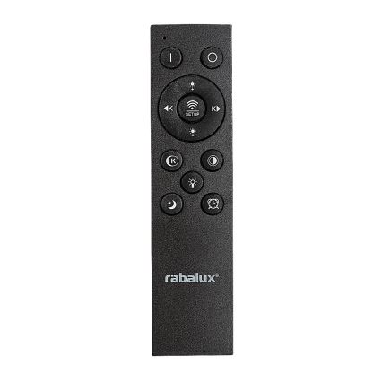 Rabalux - Dimmbare LED-Deckenleuchte LED/56W/230V 3000/4000/6000K schwarz + Fernbedienung