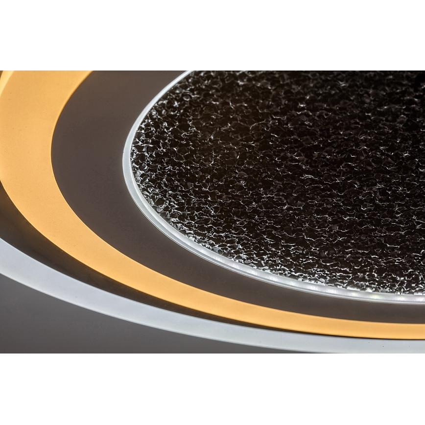 Rabalux - dimmbare LED-Deckenleuchte LED/56W/230V 3000/4000/6000K schwarz + Fernbedienung Ø 45 cm