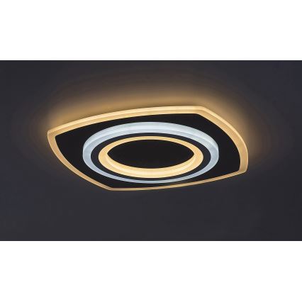 Rabalux - Dimmbare LED-Deckenleuchte LED/60W/230V 3000/4000/6000K matt Chrom + Fernbedienung