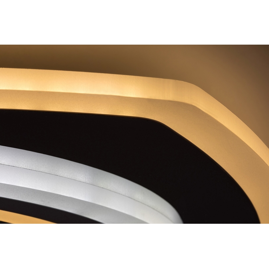 Rabalux - Dimmbare LED-Deckenleuchte LED/60W/230V 3000/4000/6000K matt Chrom + Fernbedienung