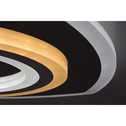 Rabalux - Dimmbare LED-Deckenleuchte LED/60W/230V 3000/4000/6000K matt Chrom + Fernbedienung