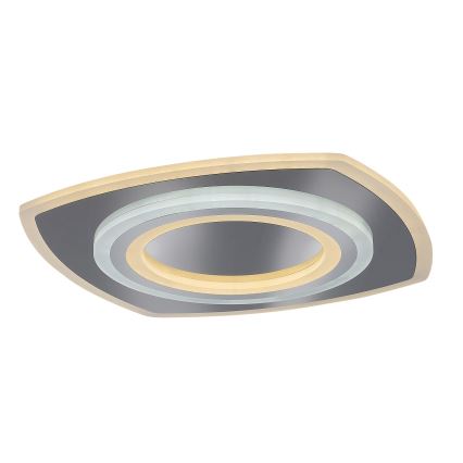 Rabalux - Dimmbare LED-Deckenleuchte LED/60W/230V 3000/4000/6000K matt Chrom + Fernbedienung