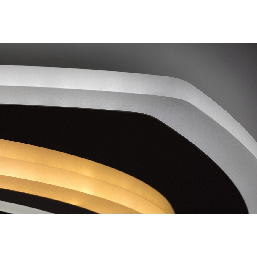 Rabalux - Dimmbare LED-Deckenleuchte LED/60W/230V 3000/4000/6000K mattchrom + Fernbedienung 48x48 cm