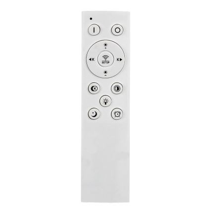 Rabalux - Dimmbare LED-Deckenleuchte LED/60W/230V 3000/4000/6000K mattchrom + Fernbedienung 48x48 cm