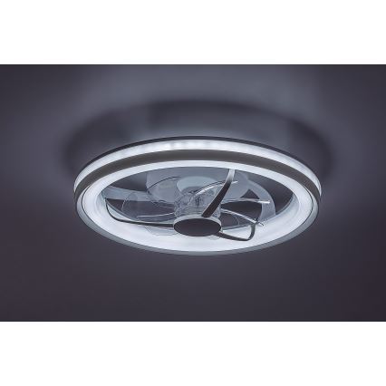 Rabalux - Dimmbare LED-Deckenleuchte mit Ventilator LED/40W/230V 3000/4000/6000K Wi-Fi + Fernbedienung