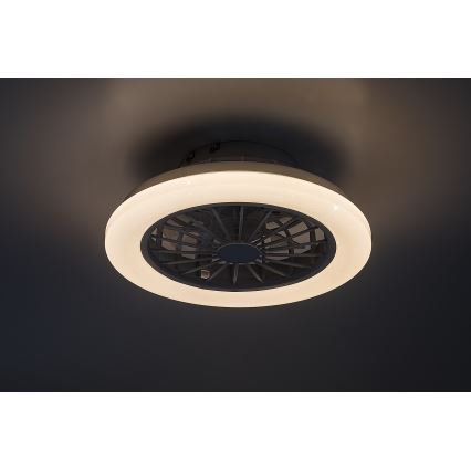 Rabalux - Dimmbare LED-Deckenleuchte mit Ventilator LED/24W/230V 3000-6500K + Fernbedienung