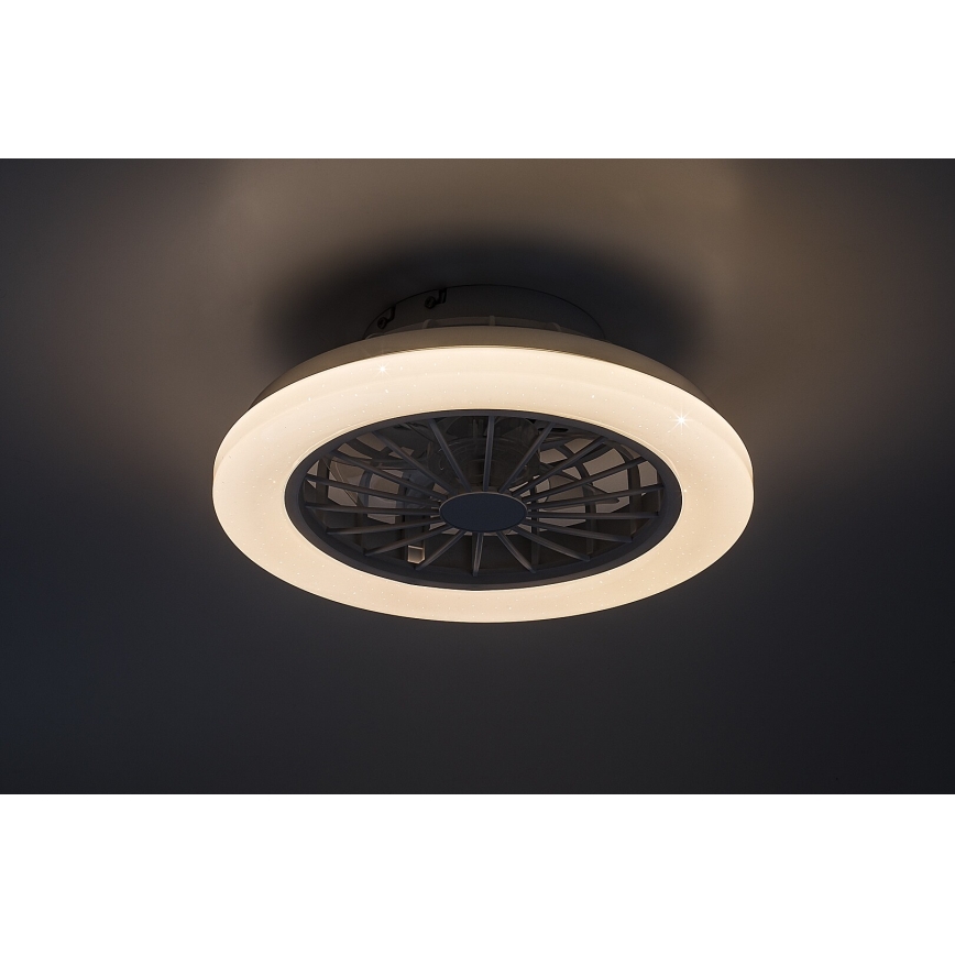 Rabalux - Dimmbare LED-Deckenleuchte mit Ventilator LED/24W/230V 3000-6500K + Fernbedienung