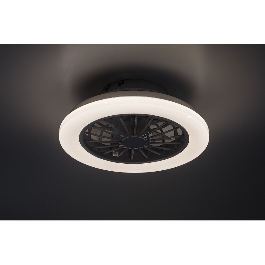 Rabalux - Dimmbare LED-Deckenleuchte mit Ventilator LED/24W/230V 3000-6500K + Fernbedienung